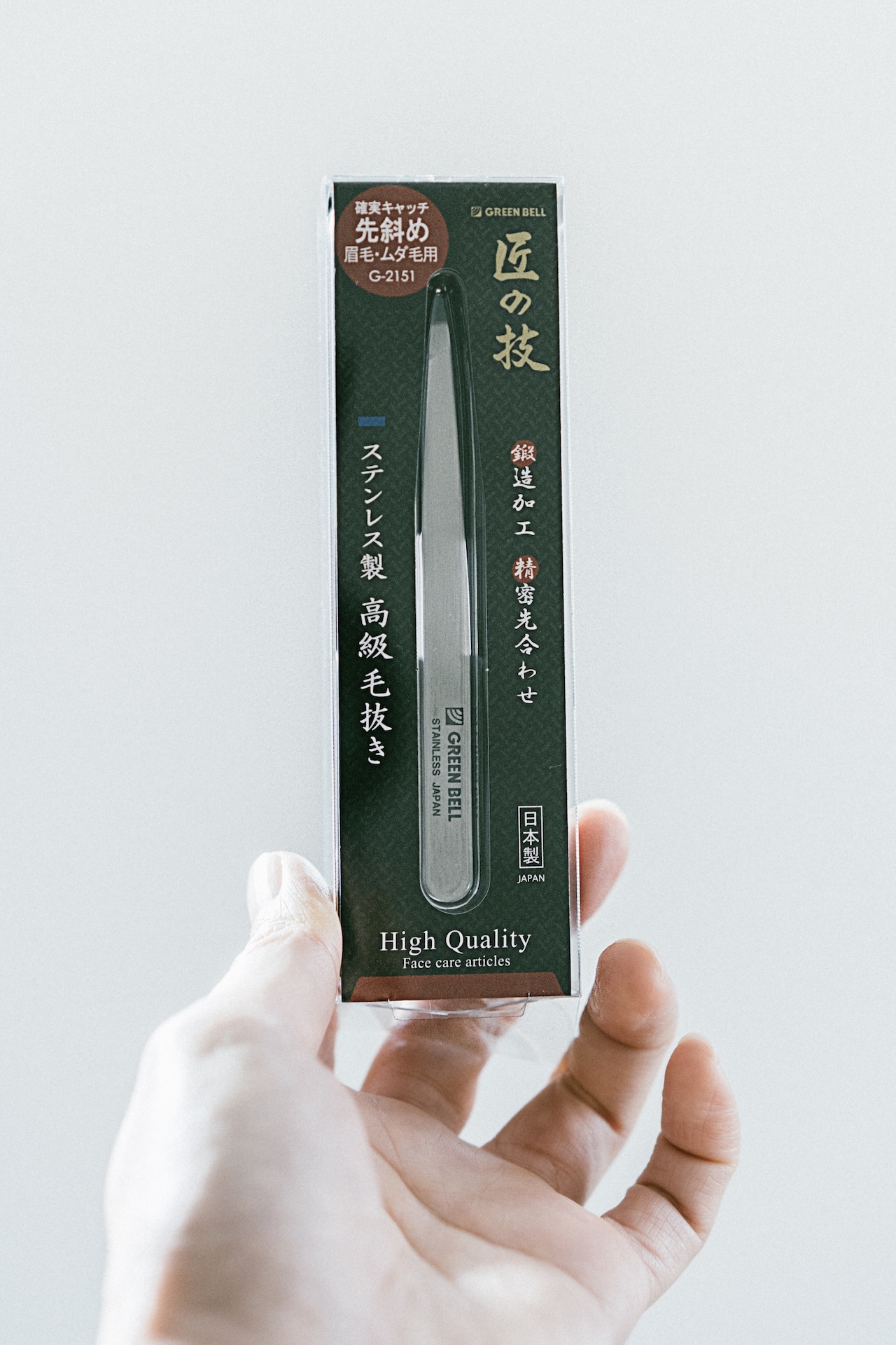 匠之技  G-2151 不銹鋼拔毛夾／除毛夾／眉毛夾