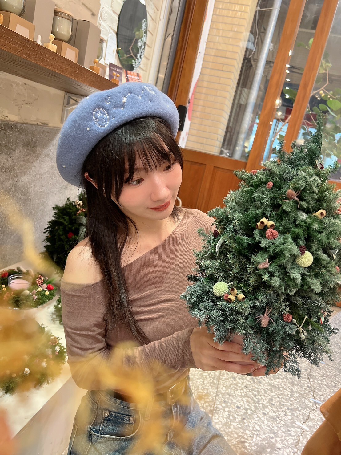 1126隱藏款。MUCHAT手作刺繡星球毛呢貝蕾帽 (六色)