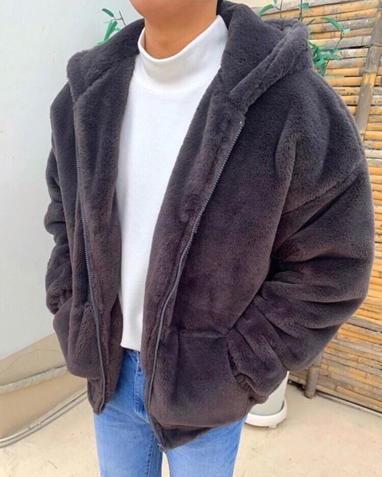 連帽毛毛褸(薄夾棉) JK1947