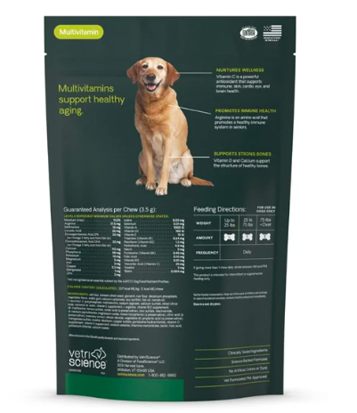 VetriScience -老年犬27+活力健康咀嚼片(適用於狗狗）60 片