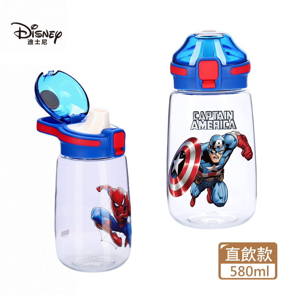 【虎兒寶】迪士尼正版授權兒童水壺 直飲彈跳杯 580ml - 兩款