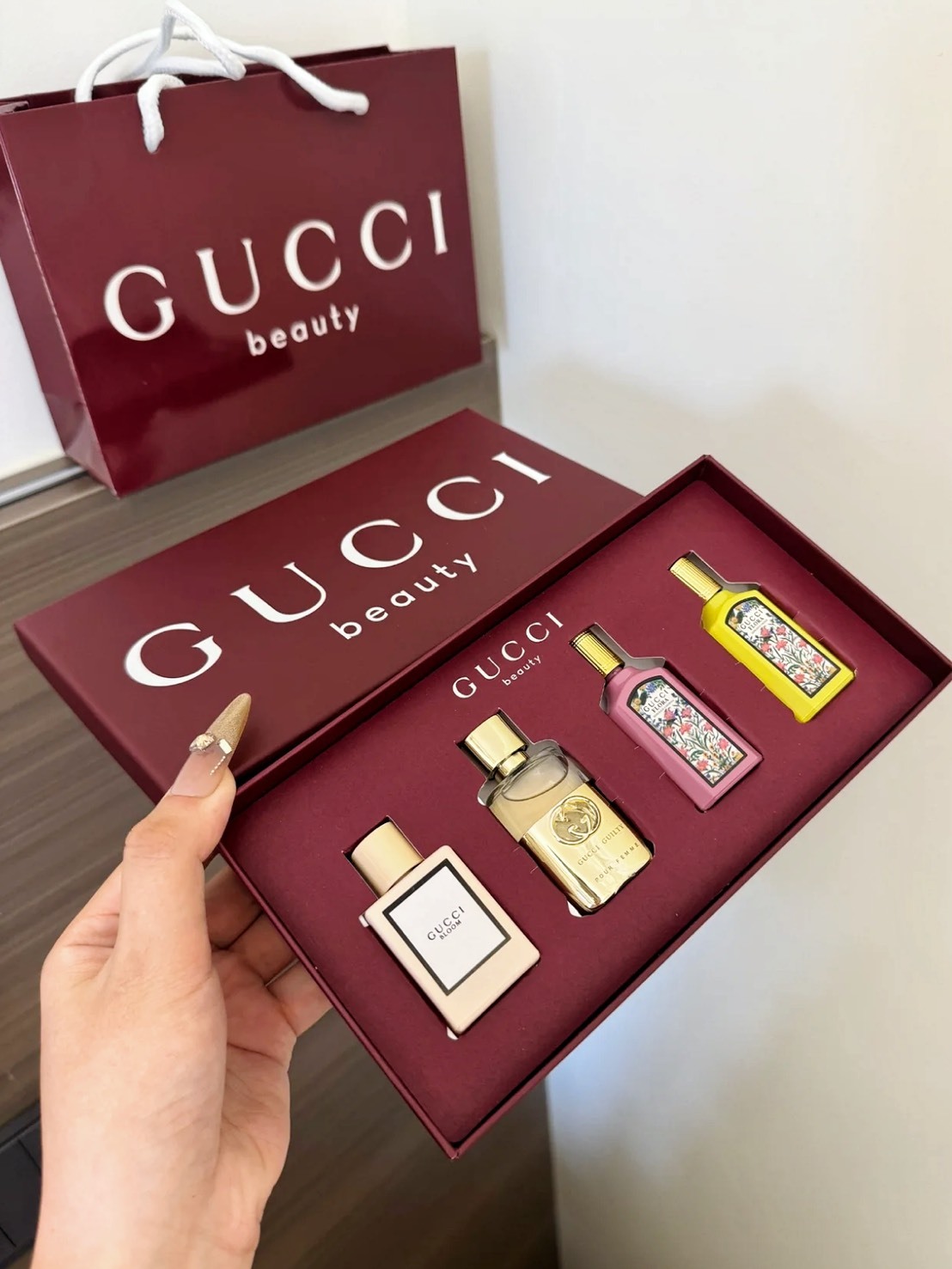 GUCCI 迷你 奢華 香水禮盒 EDP 5ML 四件套