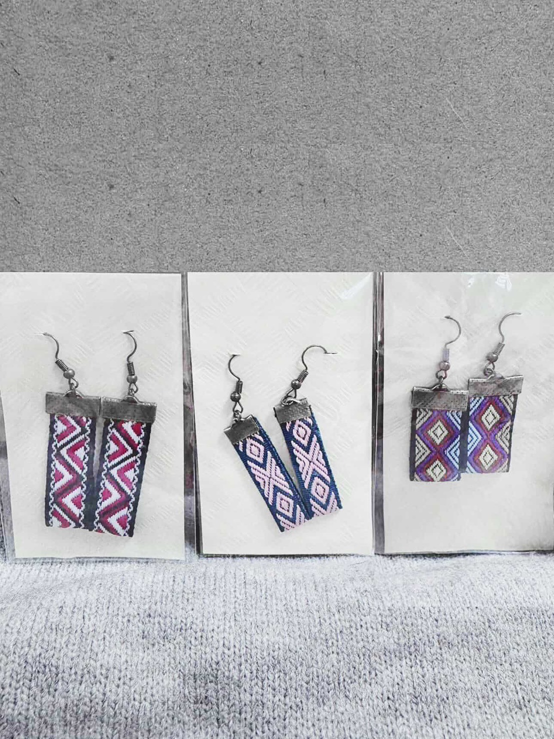 花蓮分會｜原民織帶手工耳環2組（款式隨機出貨）