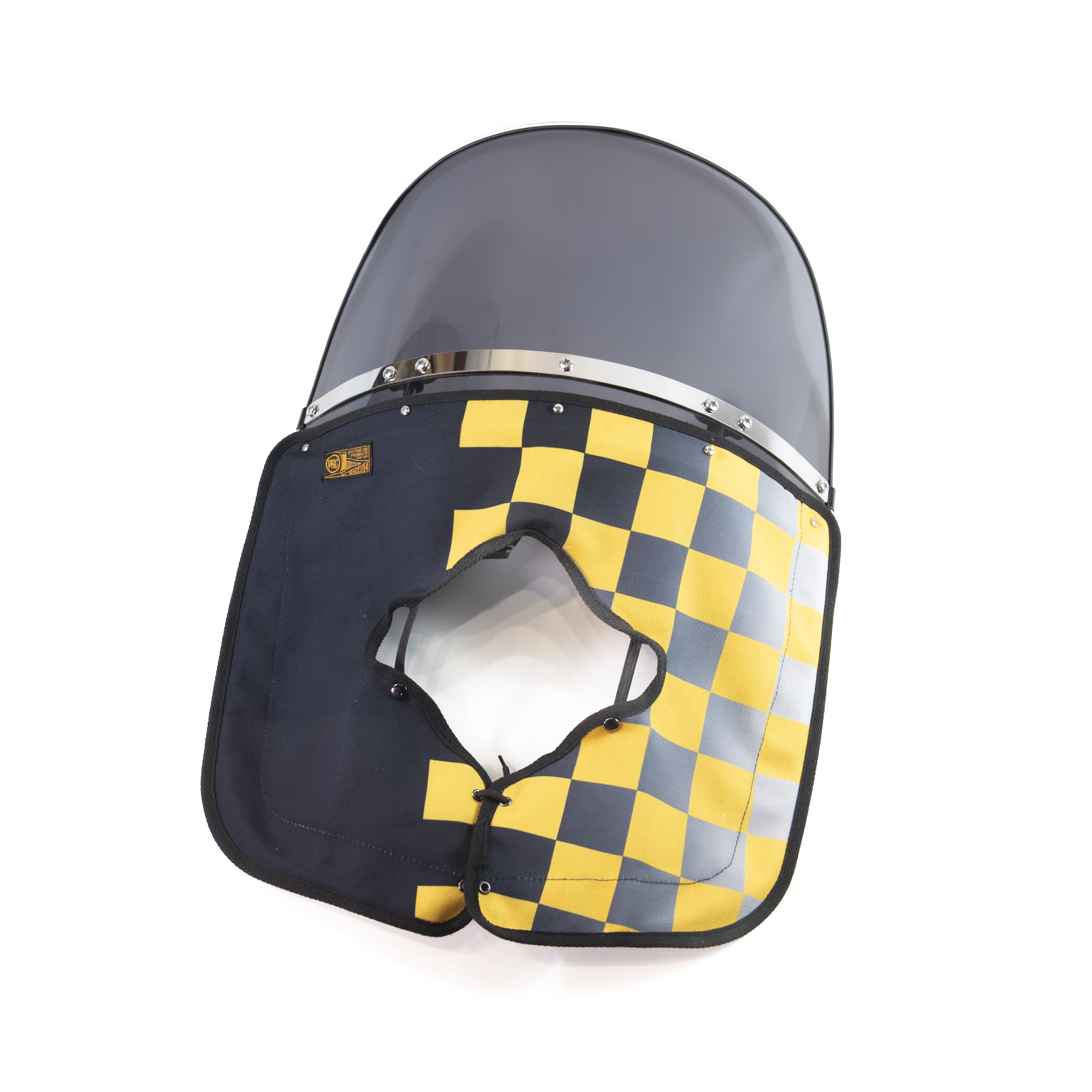 PRC 通用型 復古旭風防 黑黃賽車旗