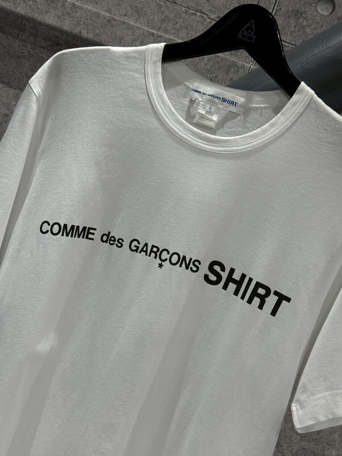 CDG 質感主線字體Logo白色短袖 T