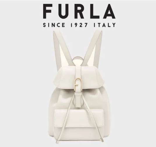 [U] FURLA MARSHMALLOW WB010840015NB00A0055D2X FURLA FLOW S BACKPACK - VITELLO CLARIS LUX, 8050597425467 (UF363)