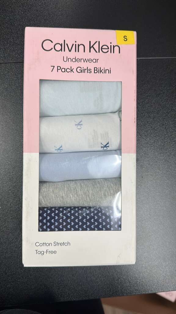 【直播】Calvin Klein LL1126629 Bikini 女童內褲 (1盒7條)