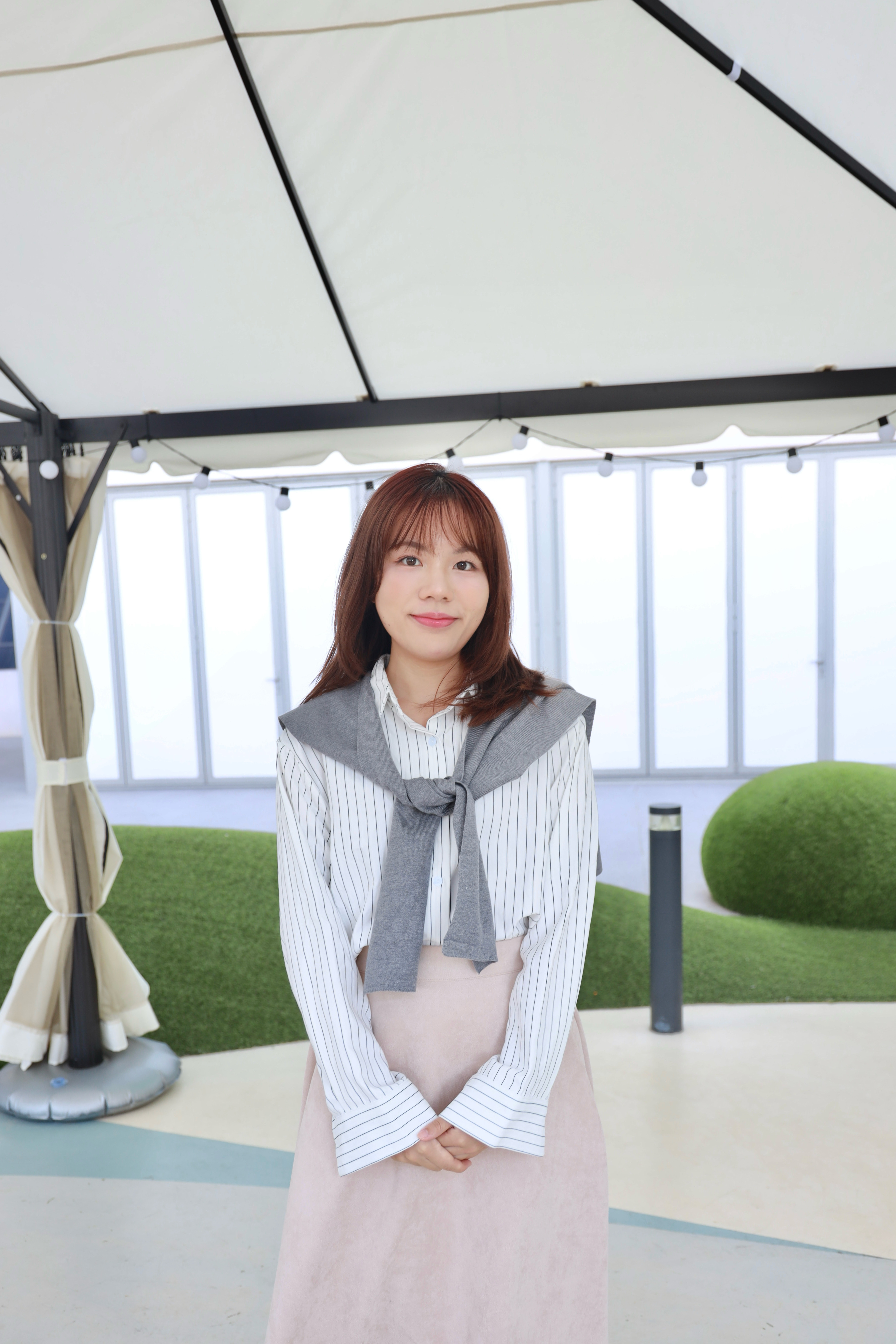 ||TOP592||  恤衫綁結兩著TOP