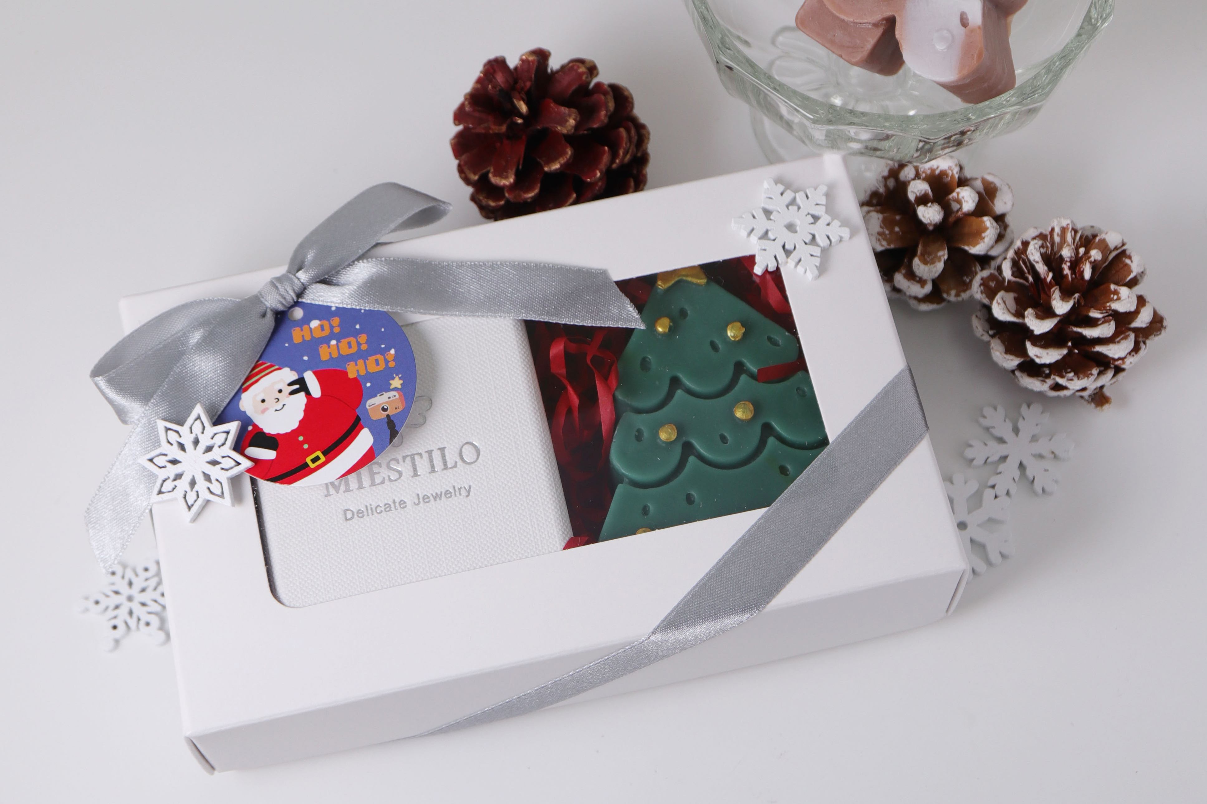 【聖誕香氛蠟燭禮盒包裝組】|Miestilo Jewelry設計師輕珠寶品牌|舒飾質感每一刻