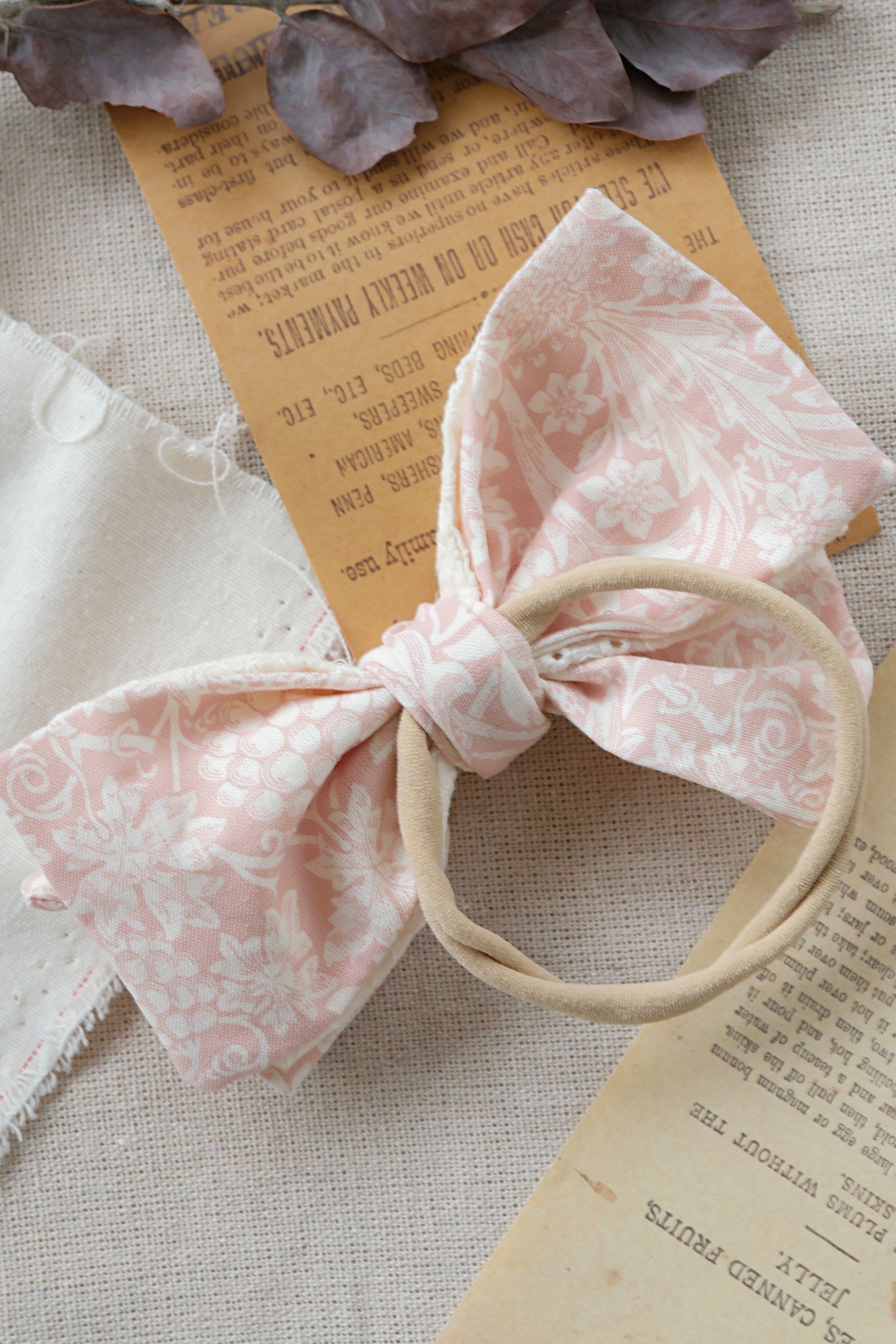 Hi Y.P store-手作髮帶-慕粉奶油