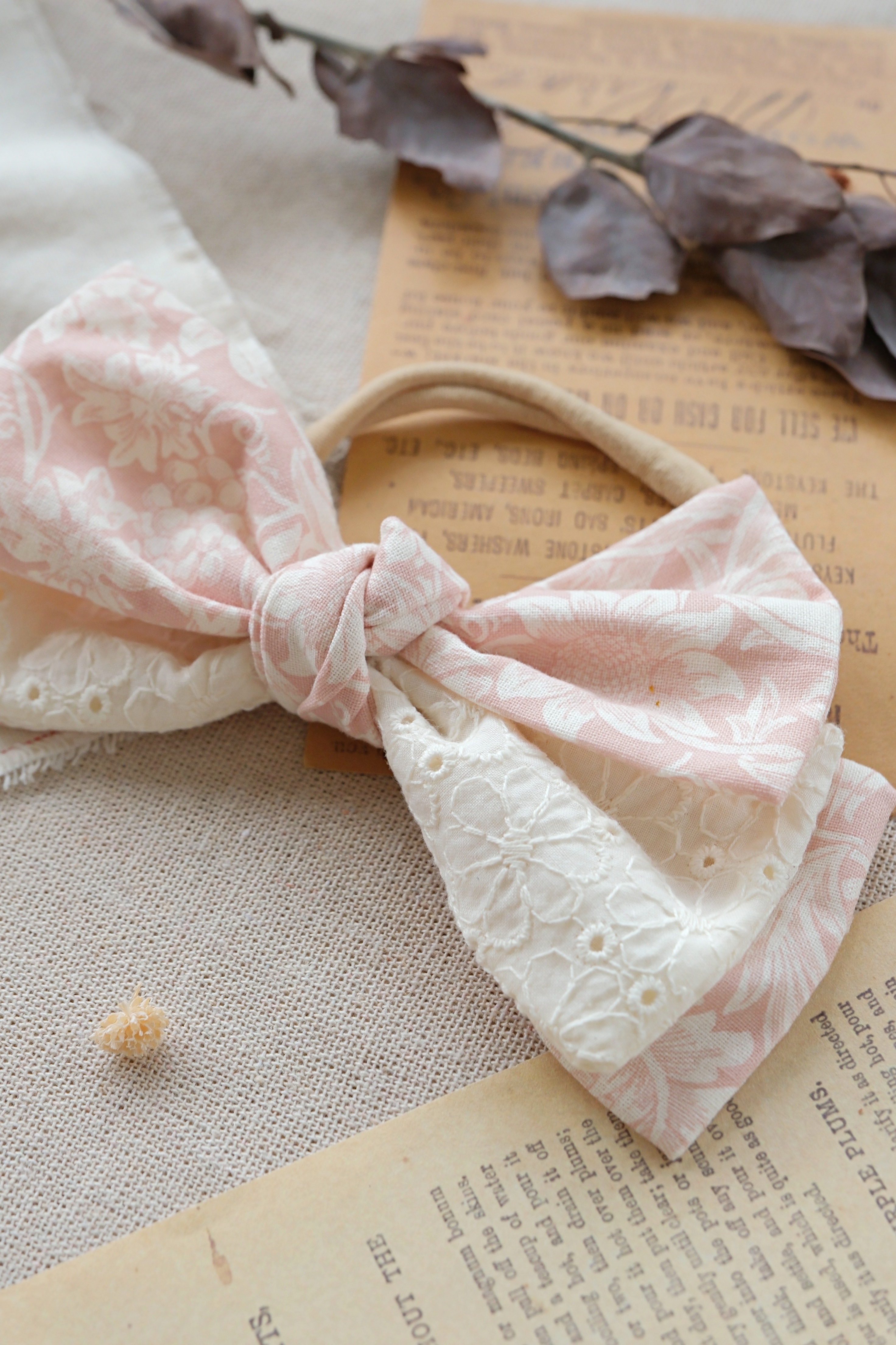 Hi Y.P store-手作髮帶-慕粉奶油