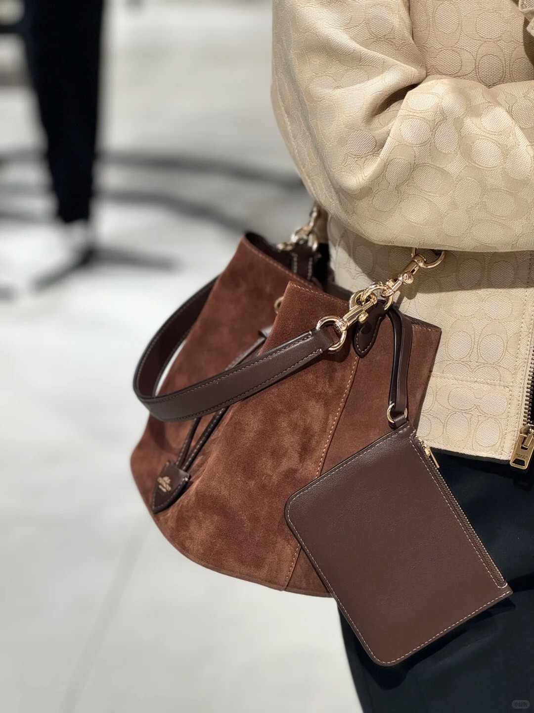 <美國黑五折扣> 限時三天 Coach Rowan Bucket Bag 水桶包附手袋 1+1