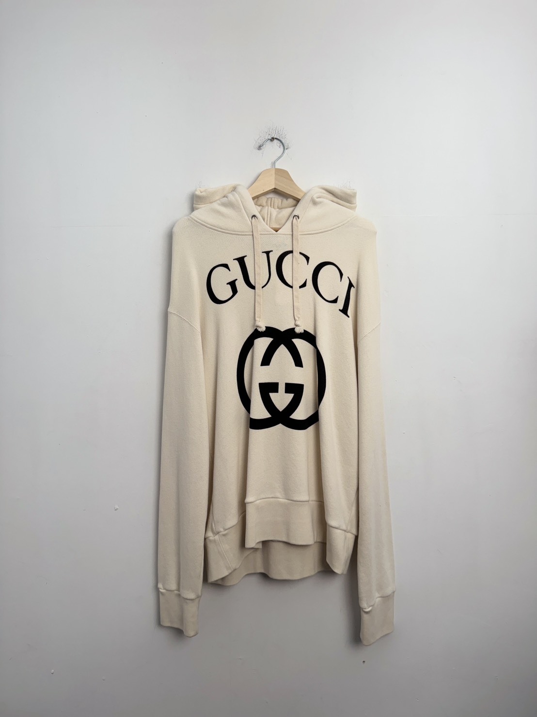 GUCCI GG LOGO HOODIE SWEATSHIRT SIZE S
