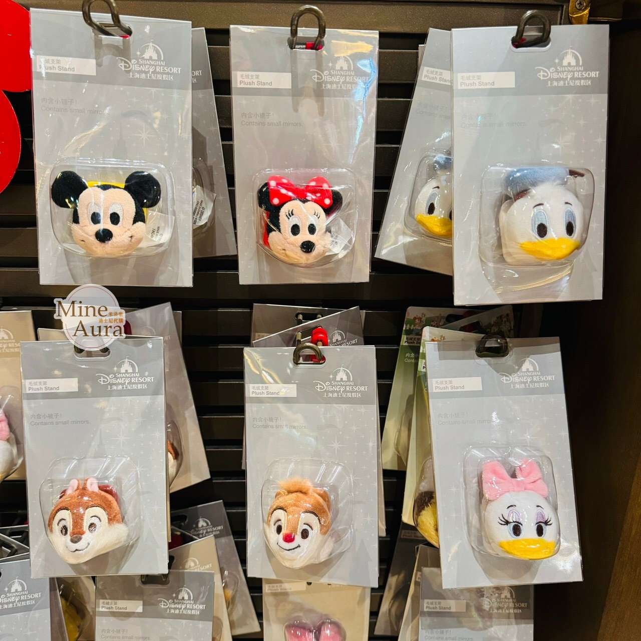 米奇 Mickey 立體大頭 絨毛 大頭 造型 手機支架 3C用品 -上海迪士尼樂園