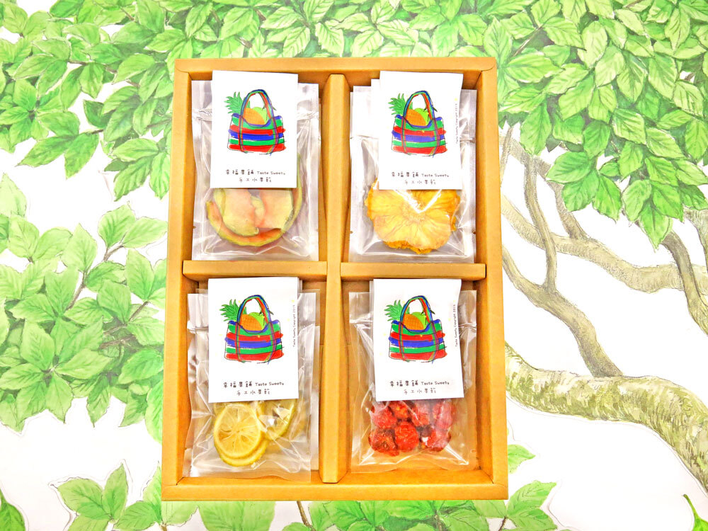 茄芷熊老闆水果乾禮盒4格(8入/12入/16入)