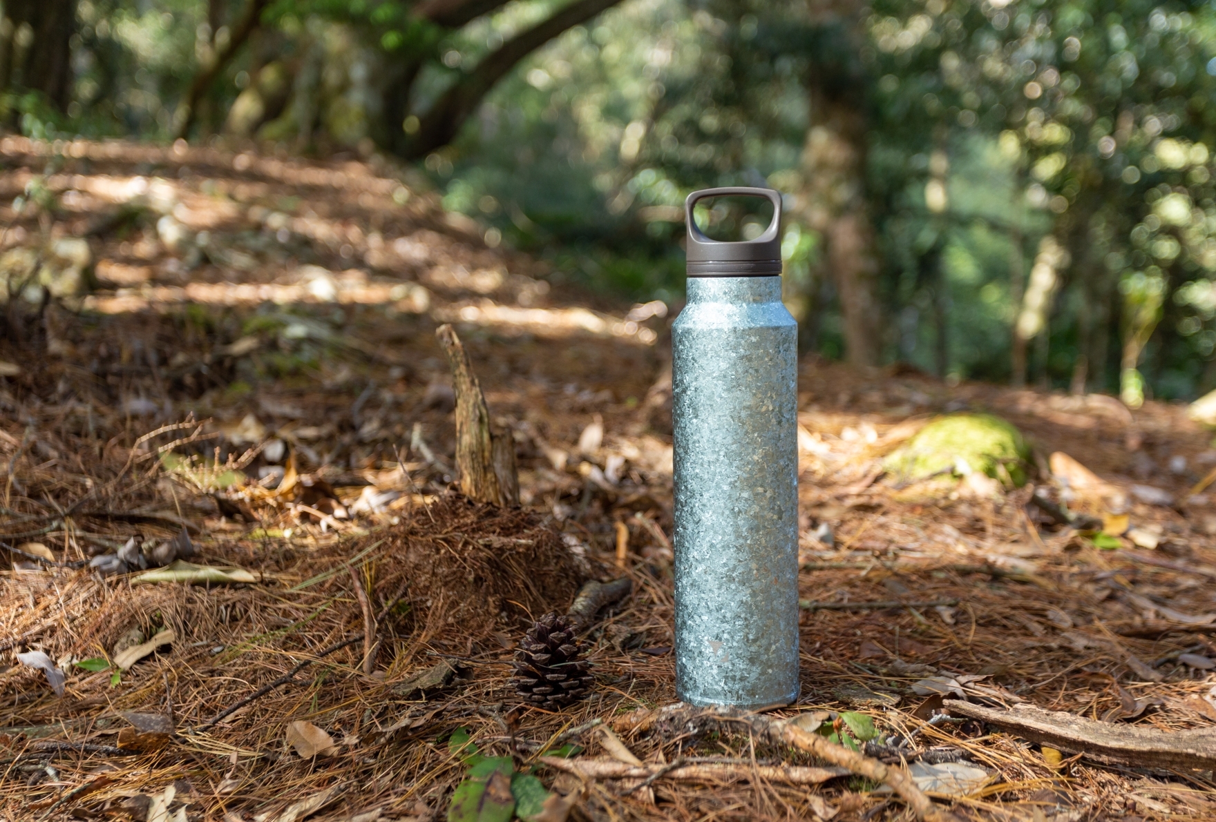 鈦輕瓶220｜晶鈦系列｜水嵐青-提把蓋