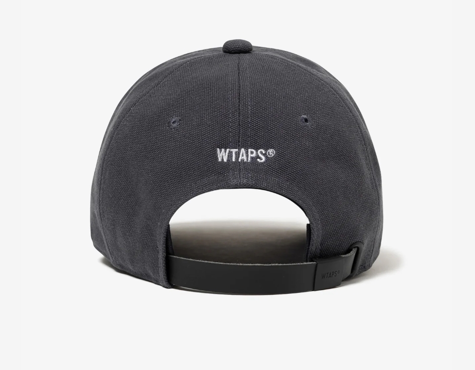 帽子 WTAPS T-6M 02 CAP COTTON CNVS CHARCOAL 2025AW WTAPS T-6M 02 / CAP / COTTON. CNVS 刺繡字體LOGO 帽子