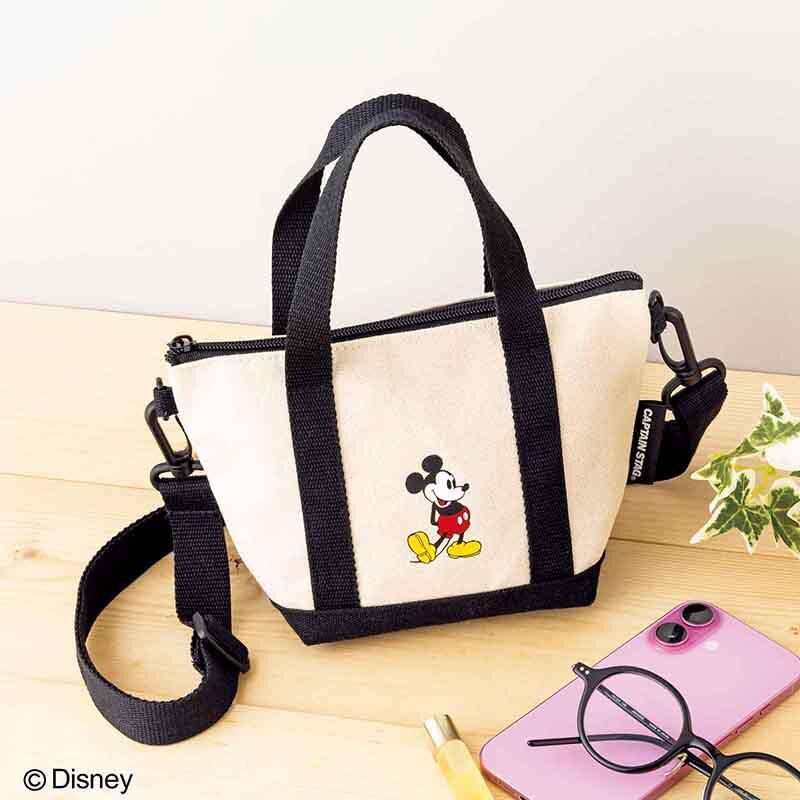 【預購】JN112603 CAPTAIN STAG® 米老鼠包型小袋(附帶可拆卸的帶子)