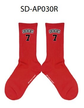 男兒當入樽 Slam Dunk #7 Socks Red SD-AP030R