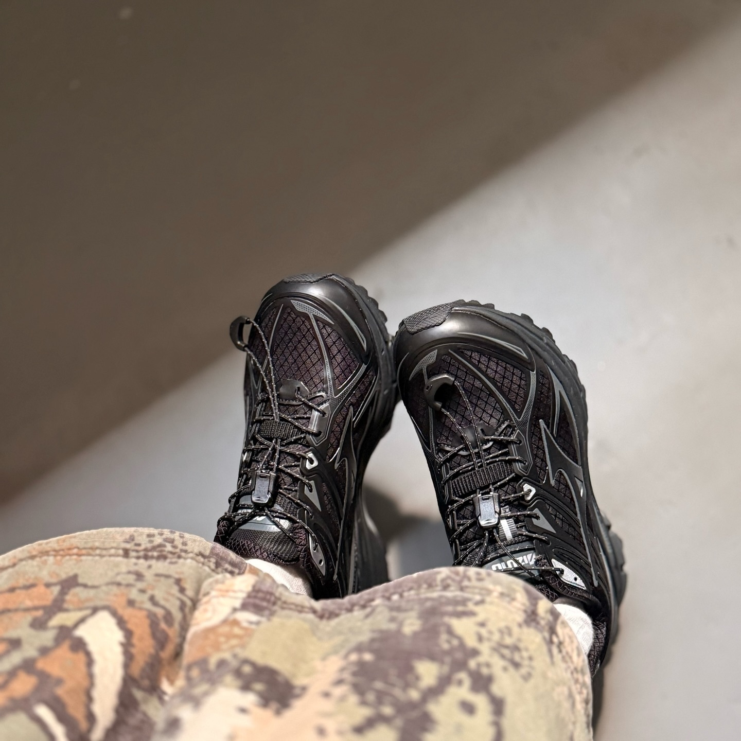 Mizuno Halo Mix TL 黑魂 全黑 反光 抽繩 防潑水 復古 運動鞋 D1GH251201