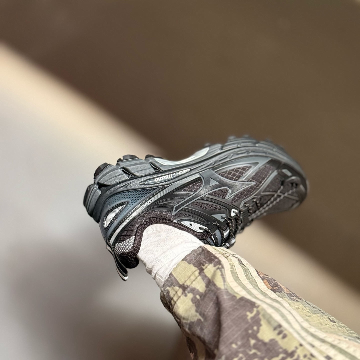 Mizuno Halo Mix TL 黑魂 全黑 反光 抽繩 防潑水 復古 運動鞋 D1GH251201