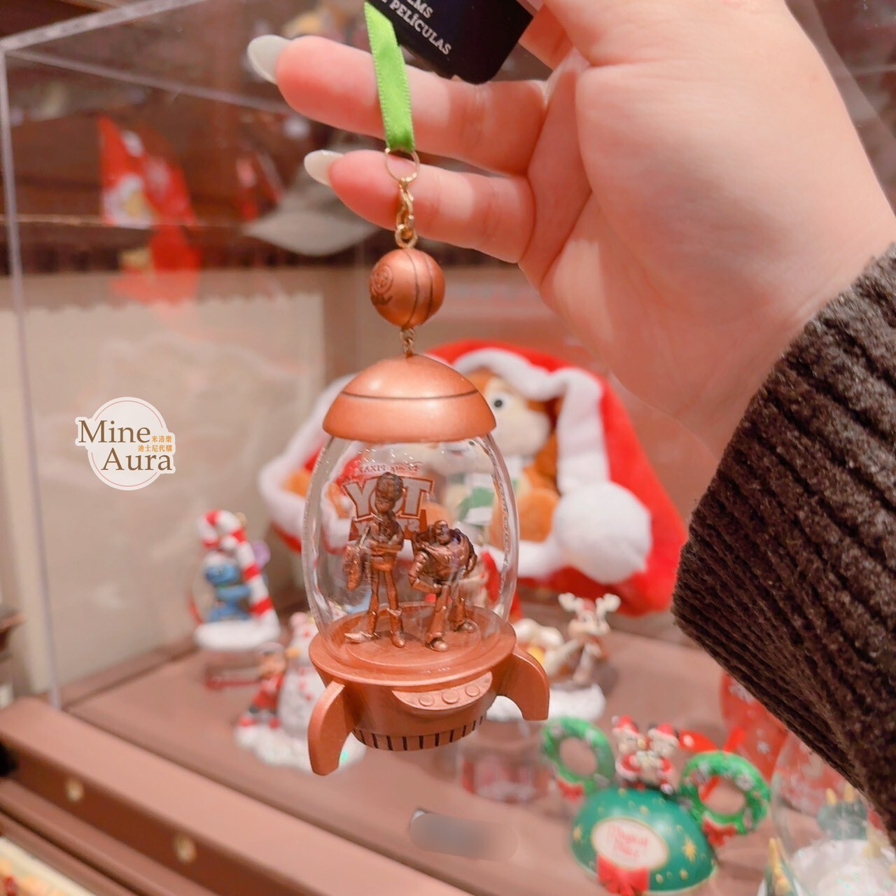 聖誕節系列 玩具總動員 Toy Story 古銅色 火箭 造型 聖誕樹 掛飾 -香港迪士尼樂園