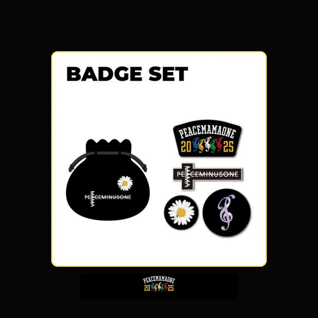 逢甲FUZZY】G-DRAGON GD權志龍Peaceminusone x 2025 MAMA 徽章組