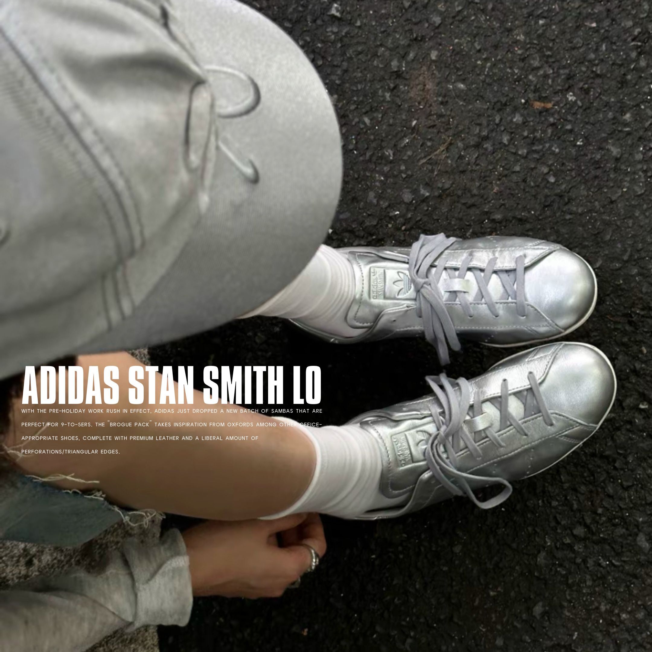 NICEDAY 代購 Adidas STAN SMITH LO PRO 史密斯 銀 復古 Y2K 金屬 金屬銀 銀灰 薄底 JQ6427