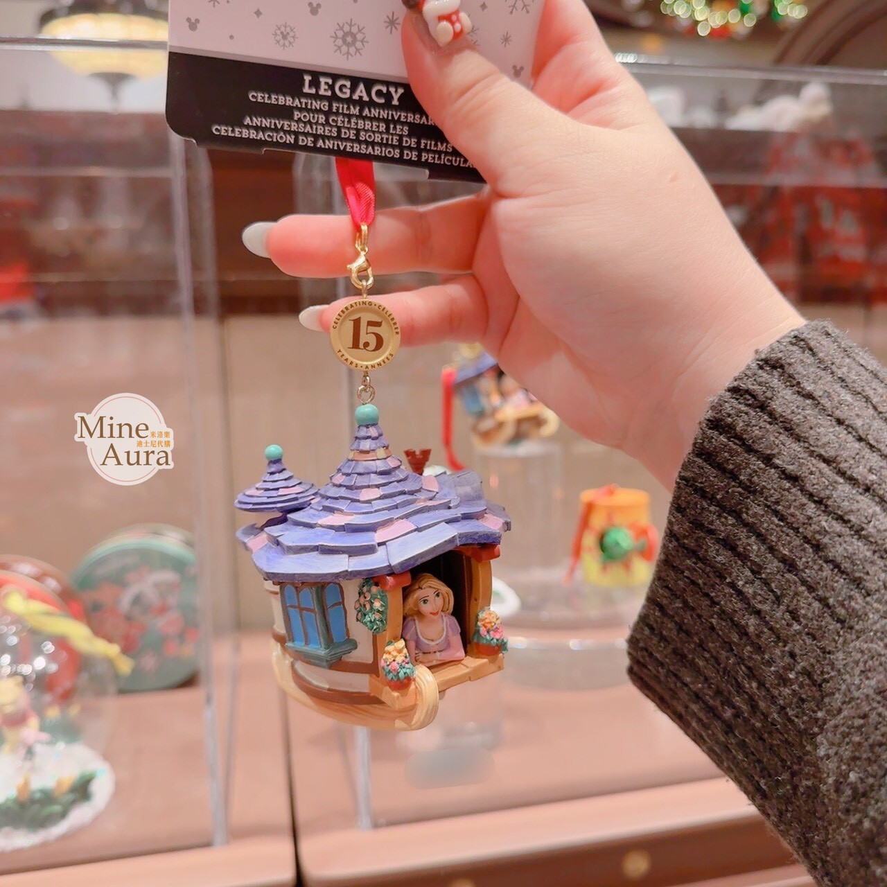 聖誕節系列 長髮公主 樂佩 Rapunzel 造型 聖誕樹 掛飾 魔髮奇緣 Tangled -香港迪士尼樂園