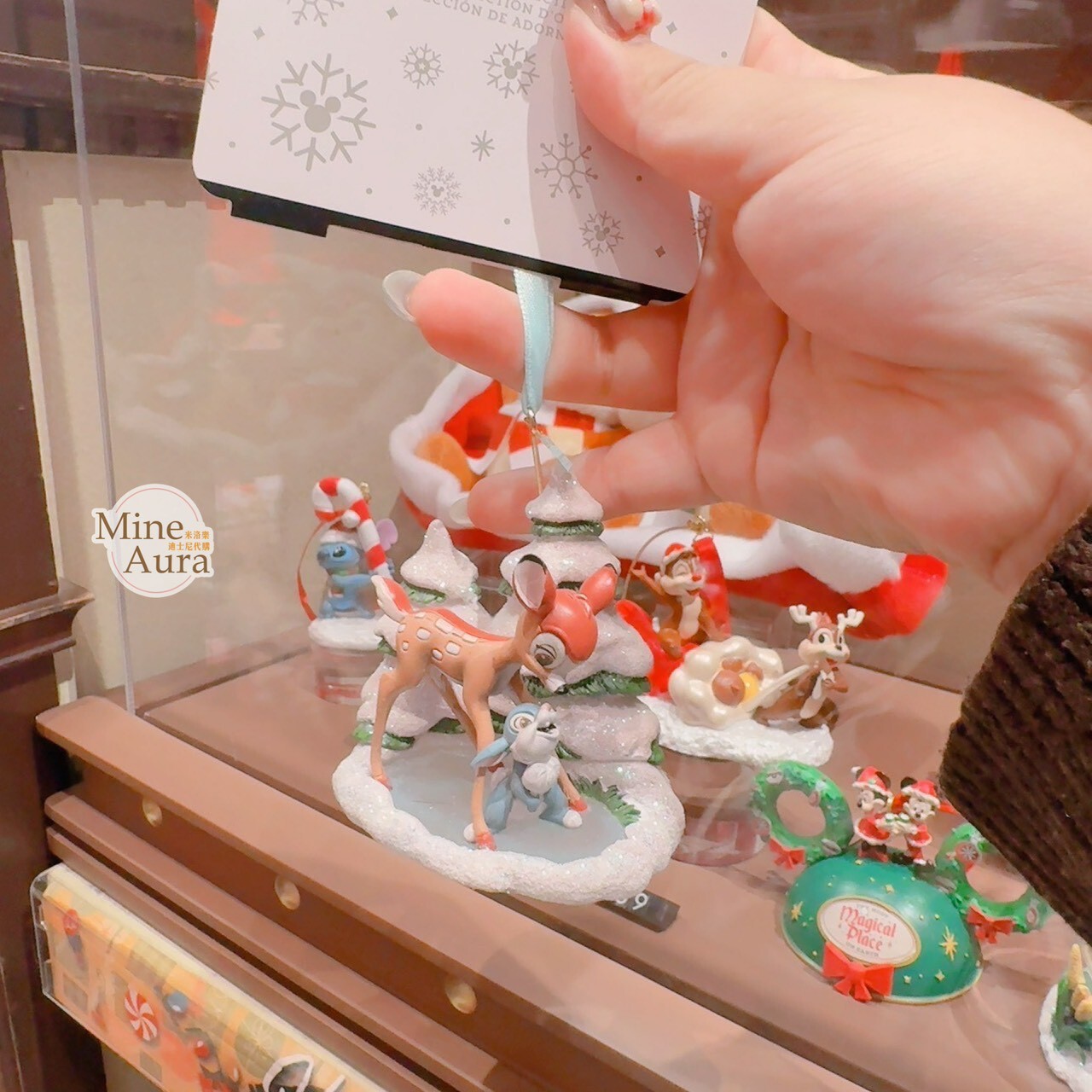 聖誕節系列 小鹿斑比 Bambi 桑普兔 Thumper 聖誕樹 掛飾 -香港迪士尼樂園
