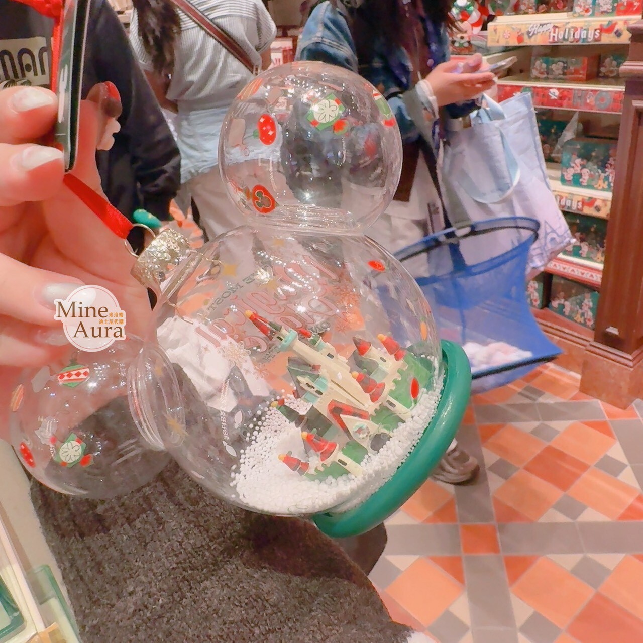 聖誕節系列 城堡 米奇頭 造型 聖誕樹 掛飾 -香港迪士尼樂園