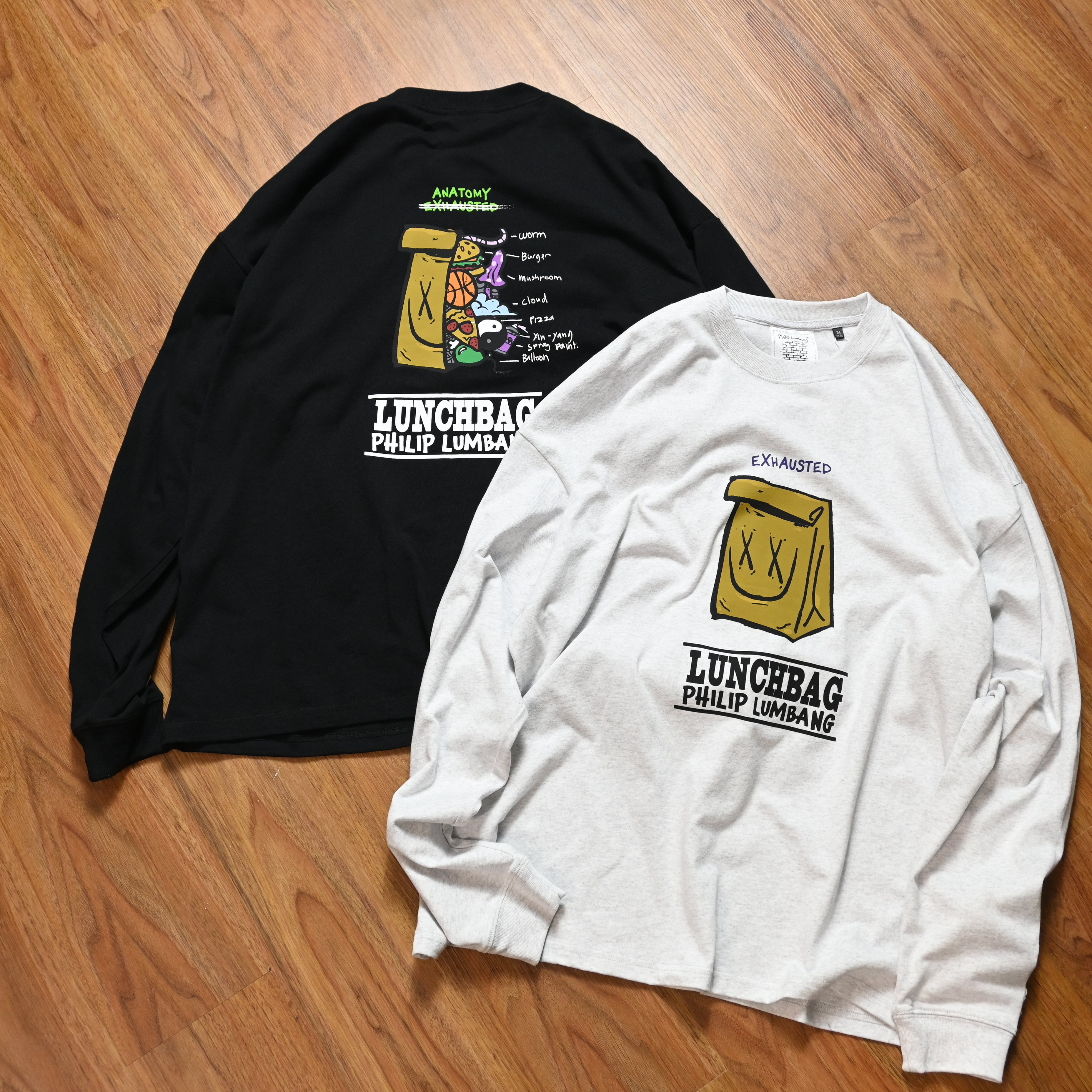 Philip Lumbang JP Exhausted Lunch Bag Long Tee