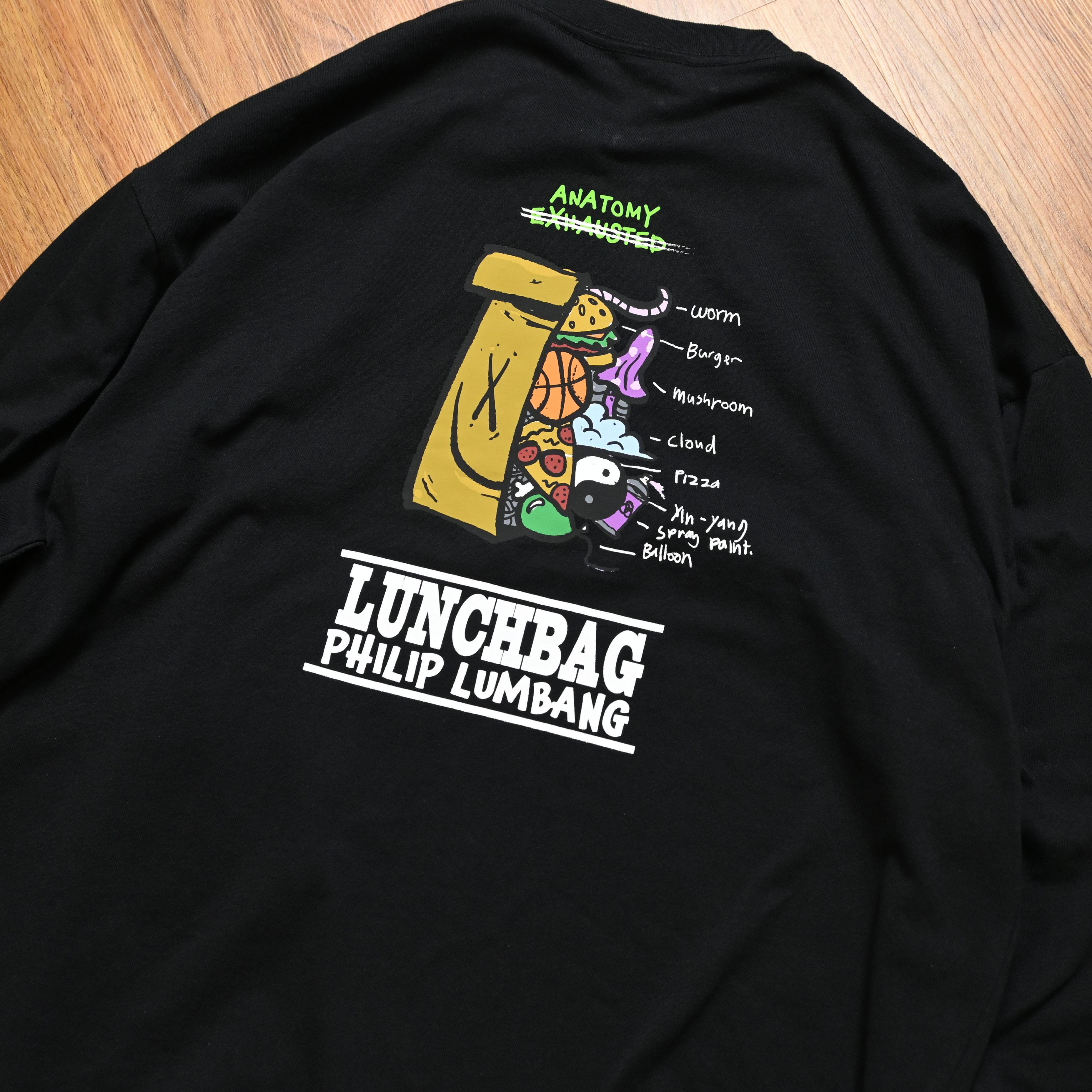 Philip Lumbang JP Exhausted Lunch Bag Long Tee