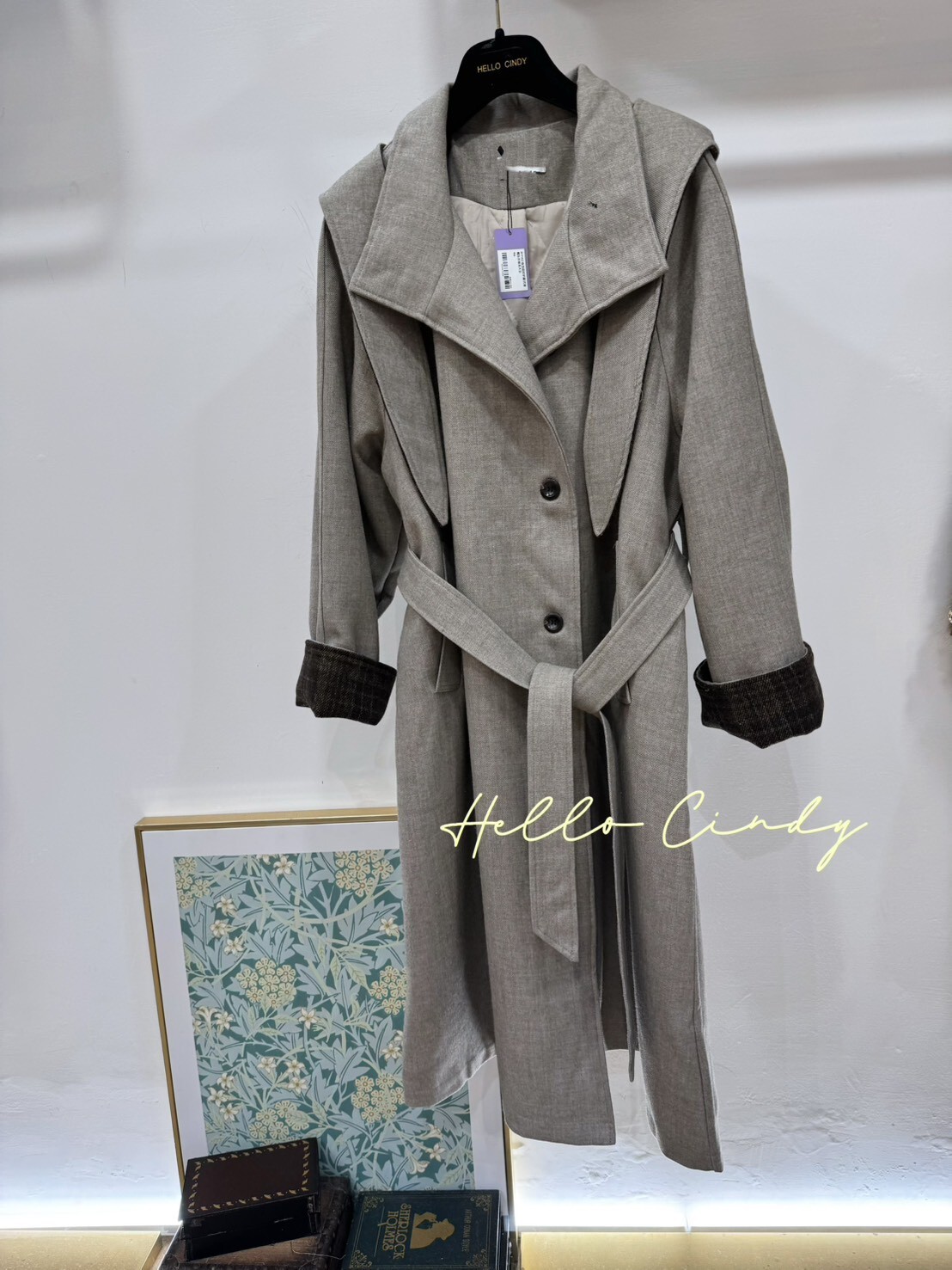 B11162 版型超好的歐式連帽反折袖長大衣