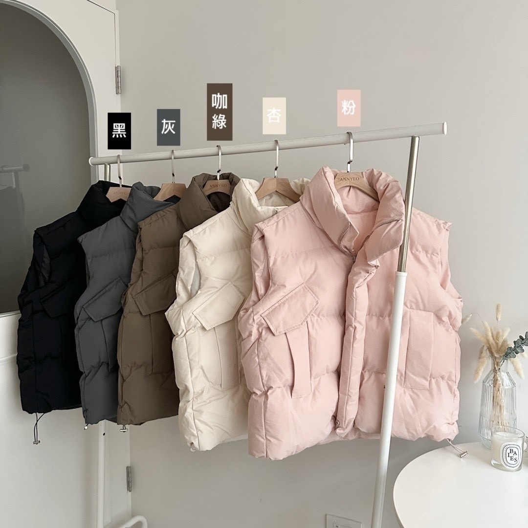 熱賣第二年!!麵包大口袋鋪棉背心