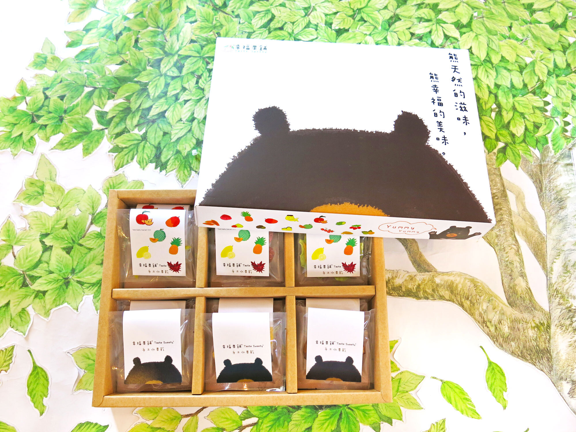 經典黑熊水果乾禮盒6格(12入/18入/24入)