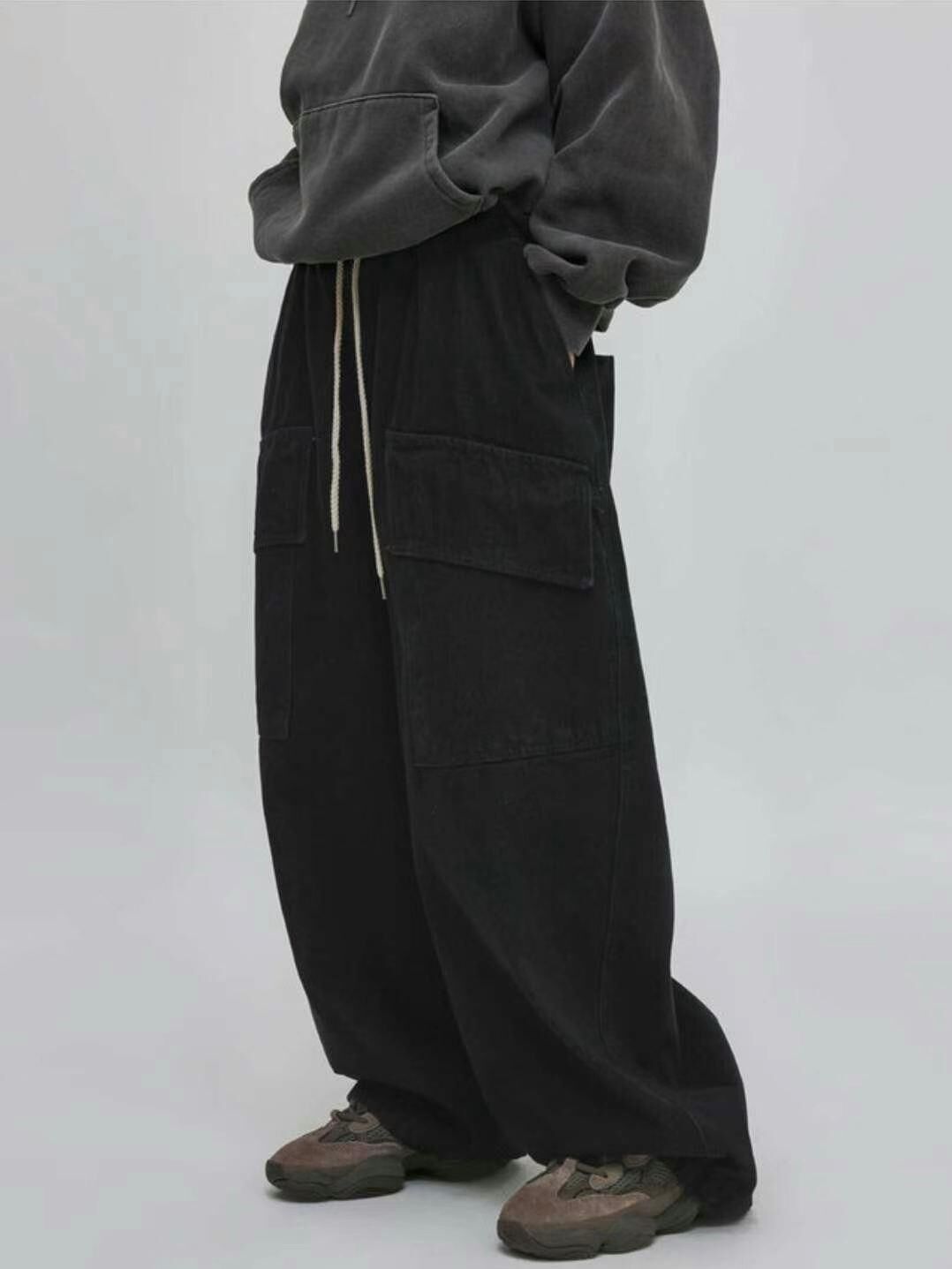 工裝鬆身牛仔褲 P2087