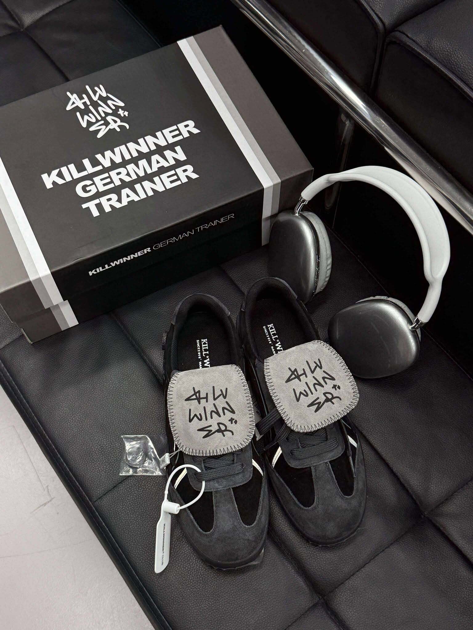 killwinner 黑色 德訓鞋 麂皮 kwdx240103 張員瑛同款