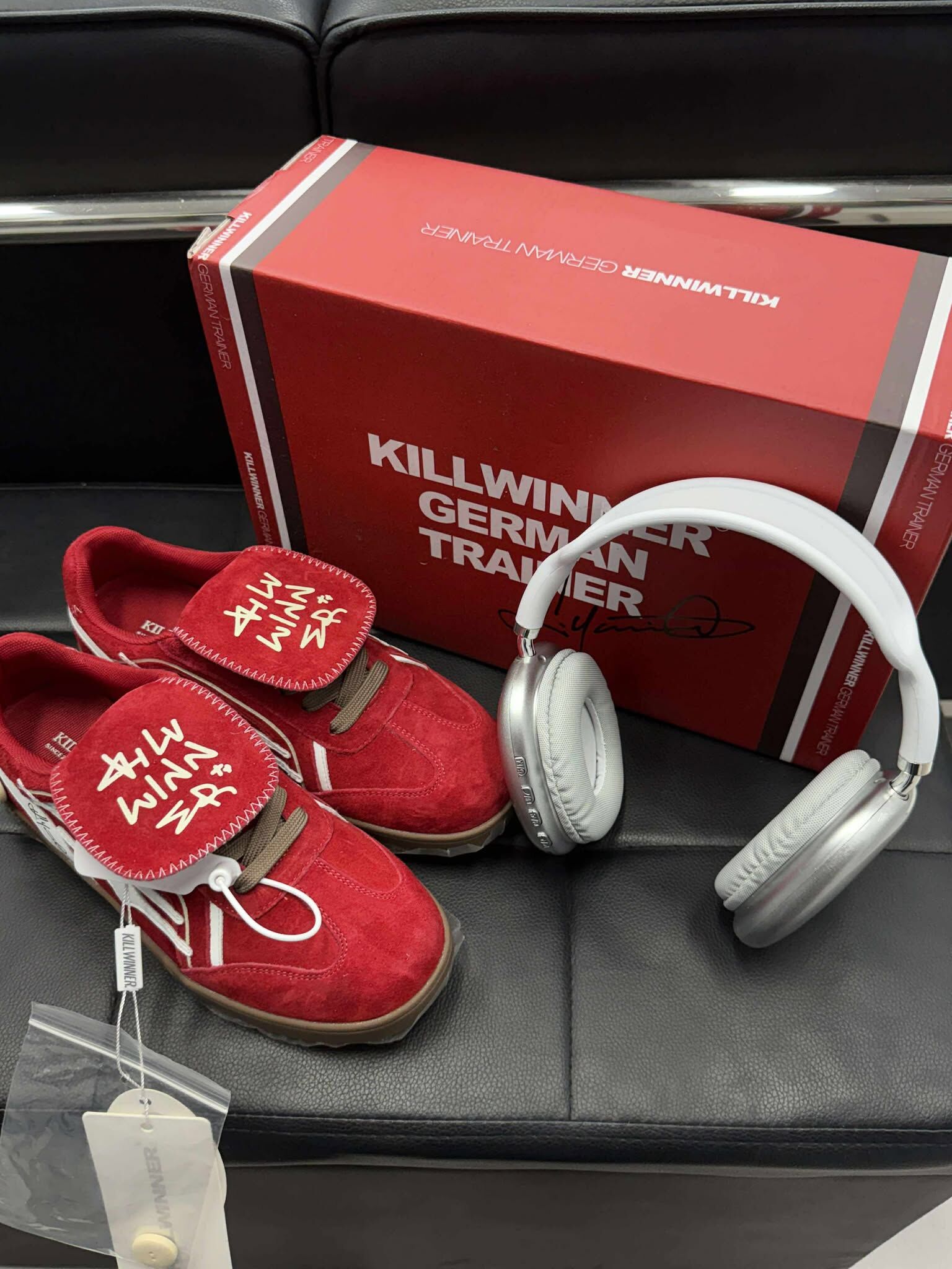 killwinner 紅色 德訓鞋 麂皮 kwdx240201 張員瑛同款