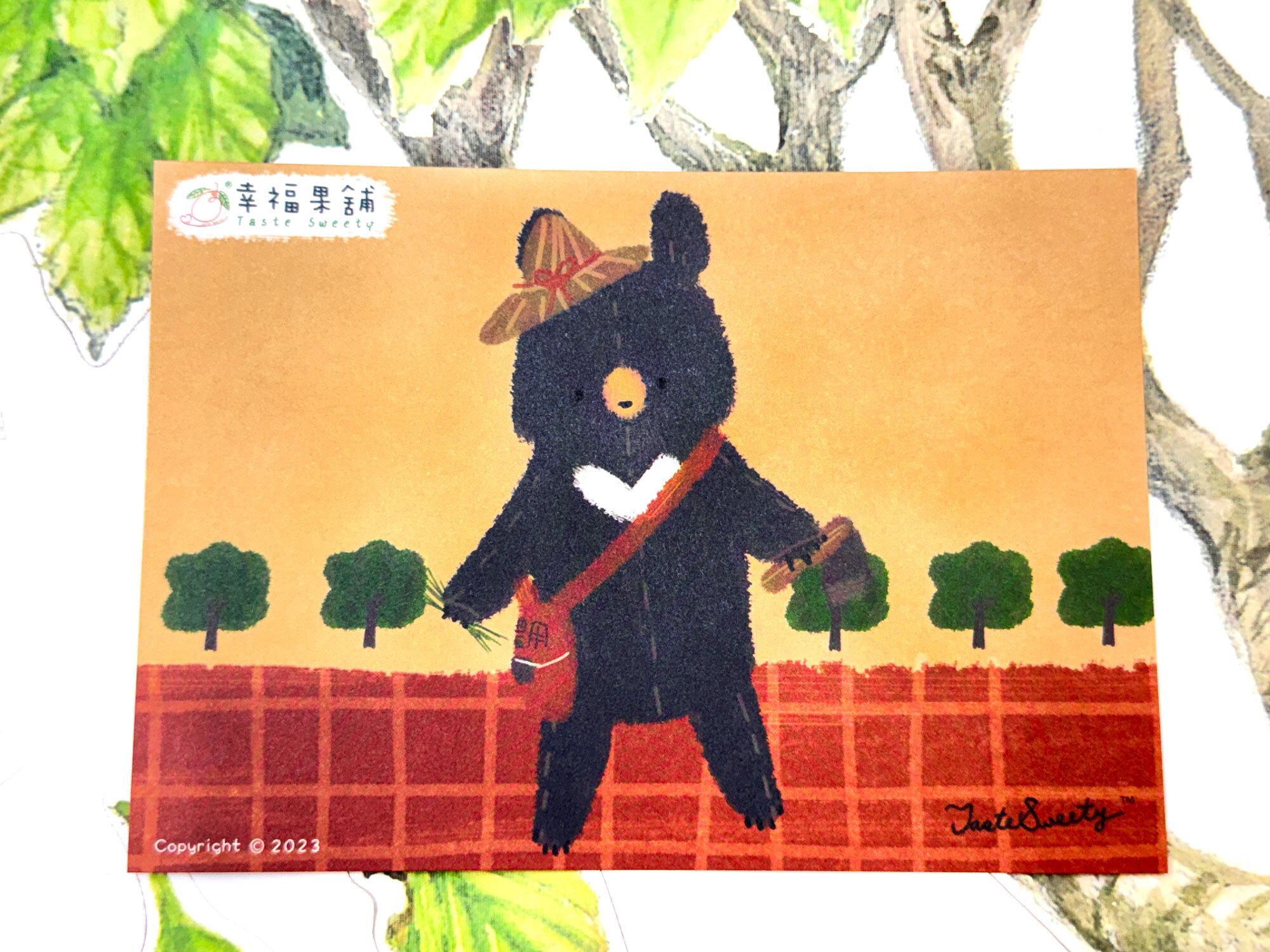 斗笠熊版明信片小卡