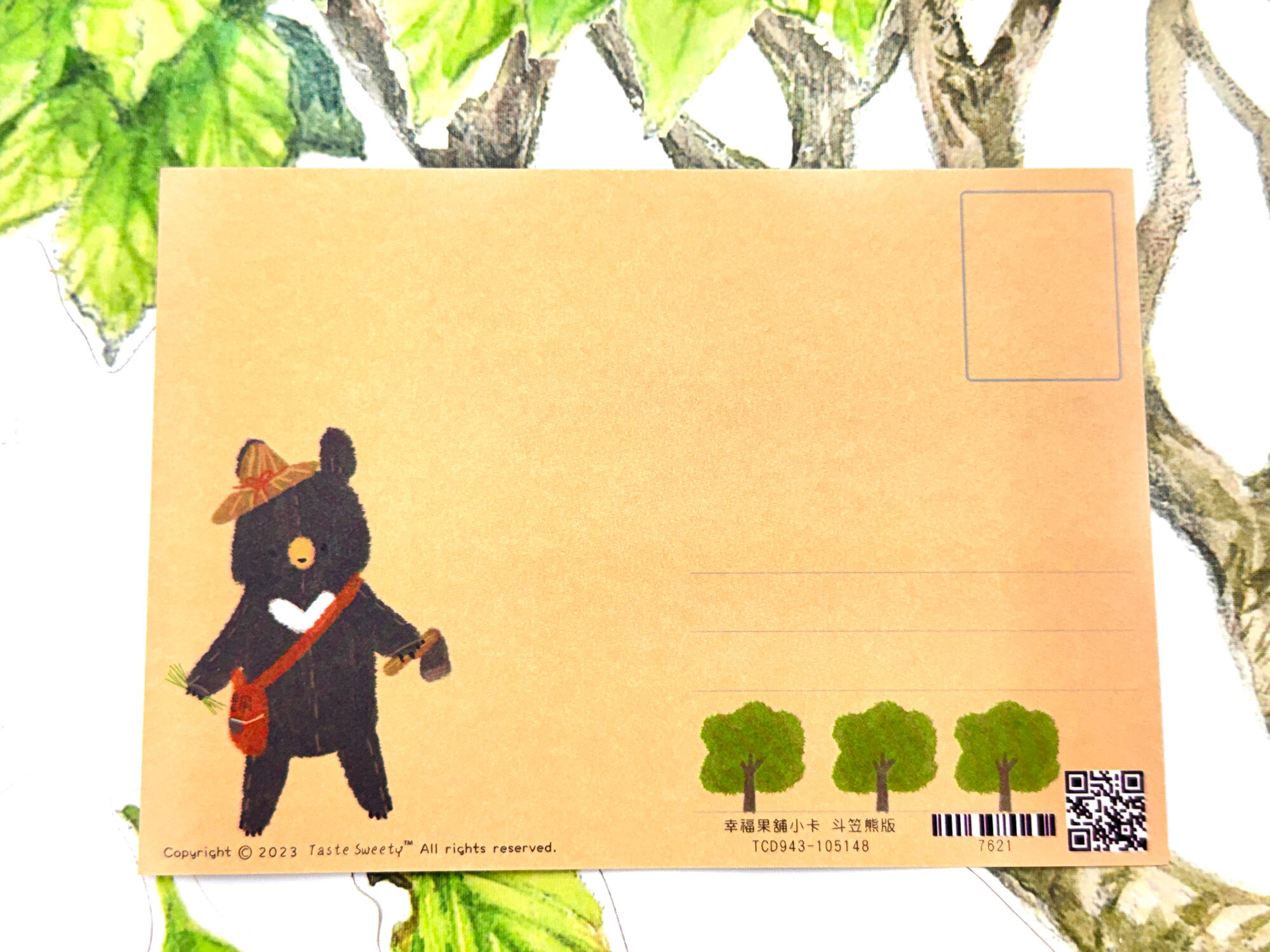 斗笠熊版明信片小卡