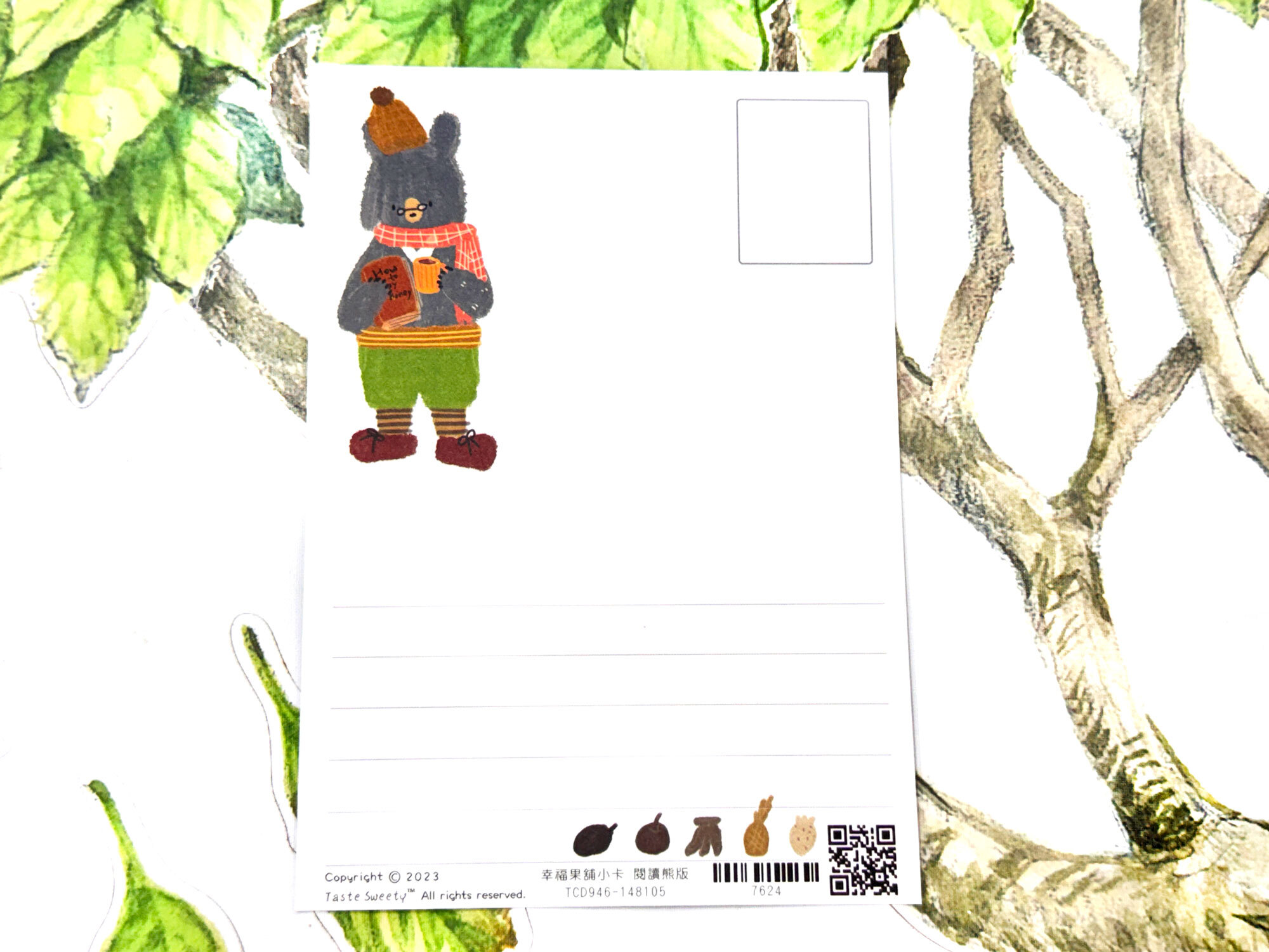 閱讀熊版明信片小卡