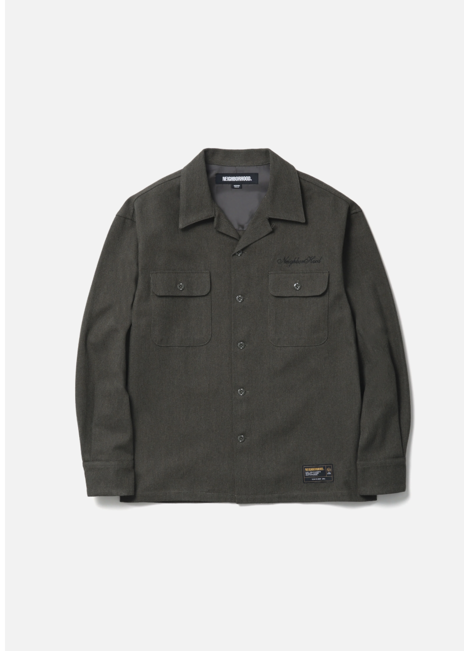 【NEIGHBORHOOD 】1129發售 HERRINGBONE OPEN COLLAR SHIRT LS