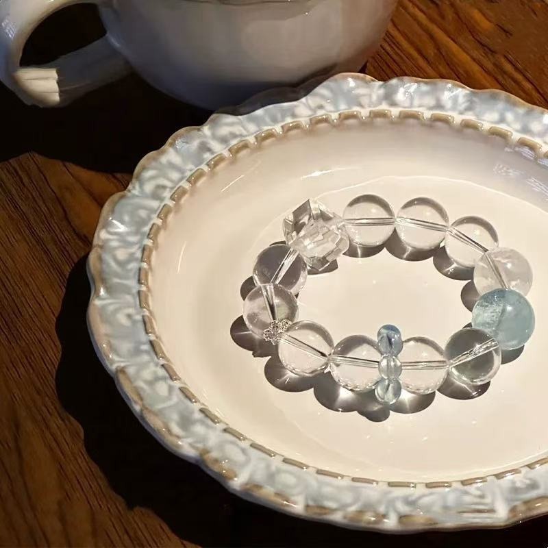 【晴空】淨體巴西白水晶x海藍寶-12mm/14mm