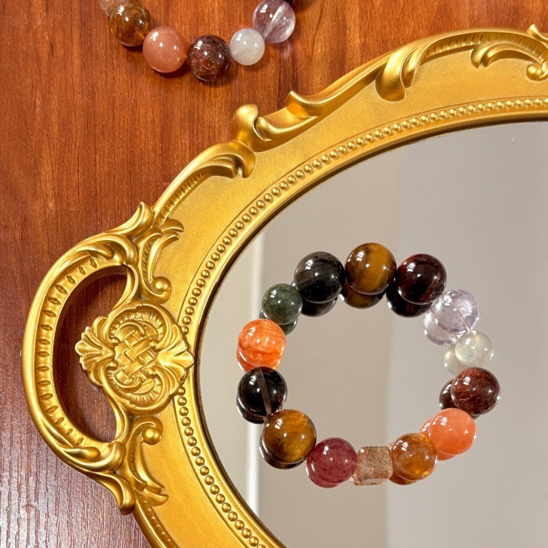 SIO Crystal希奧水晶｜【濃墨重彩】12種晶石全方位能量手鍊｜極致招財