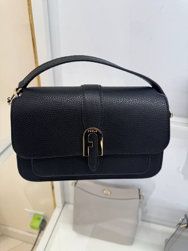 [U] FURLA NERO WB0195600104S00A00C4JUX MIASOFIA S TOP HANDLE - VITELLO KERIA, 8050597727356 (UF422)
