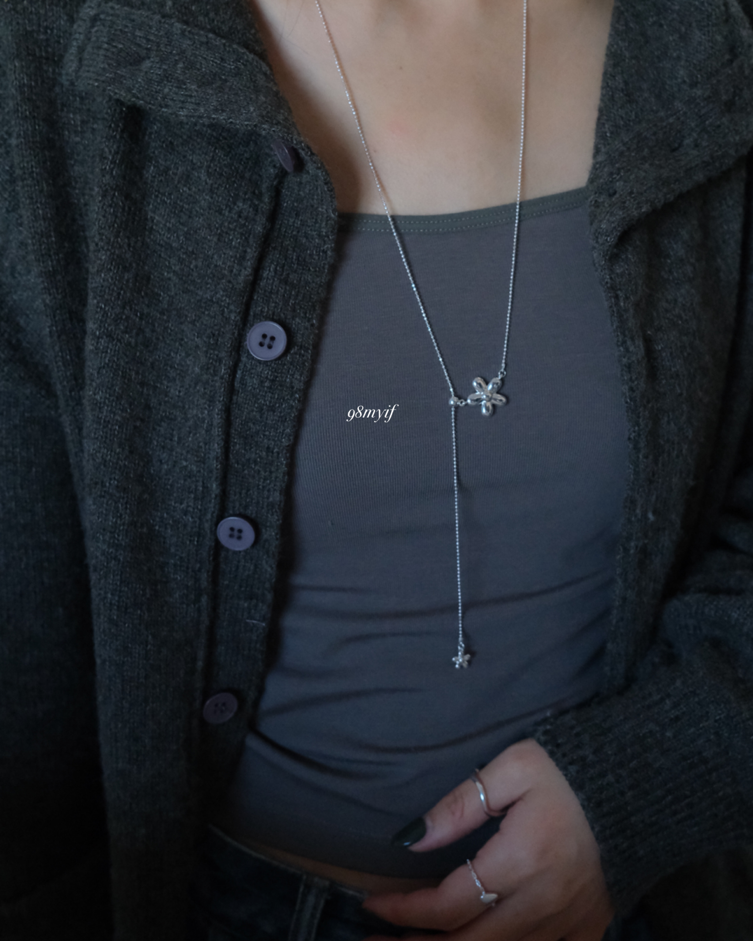 P01小花園長項鏈(2款/鈦鋼)