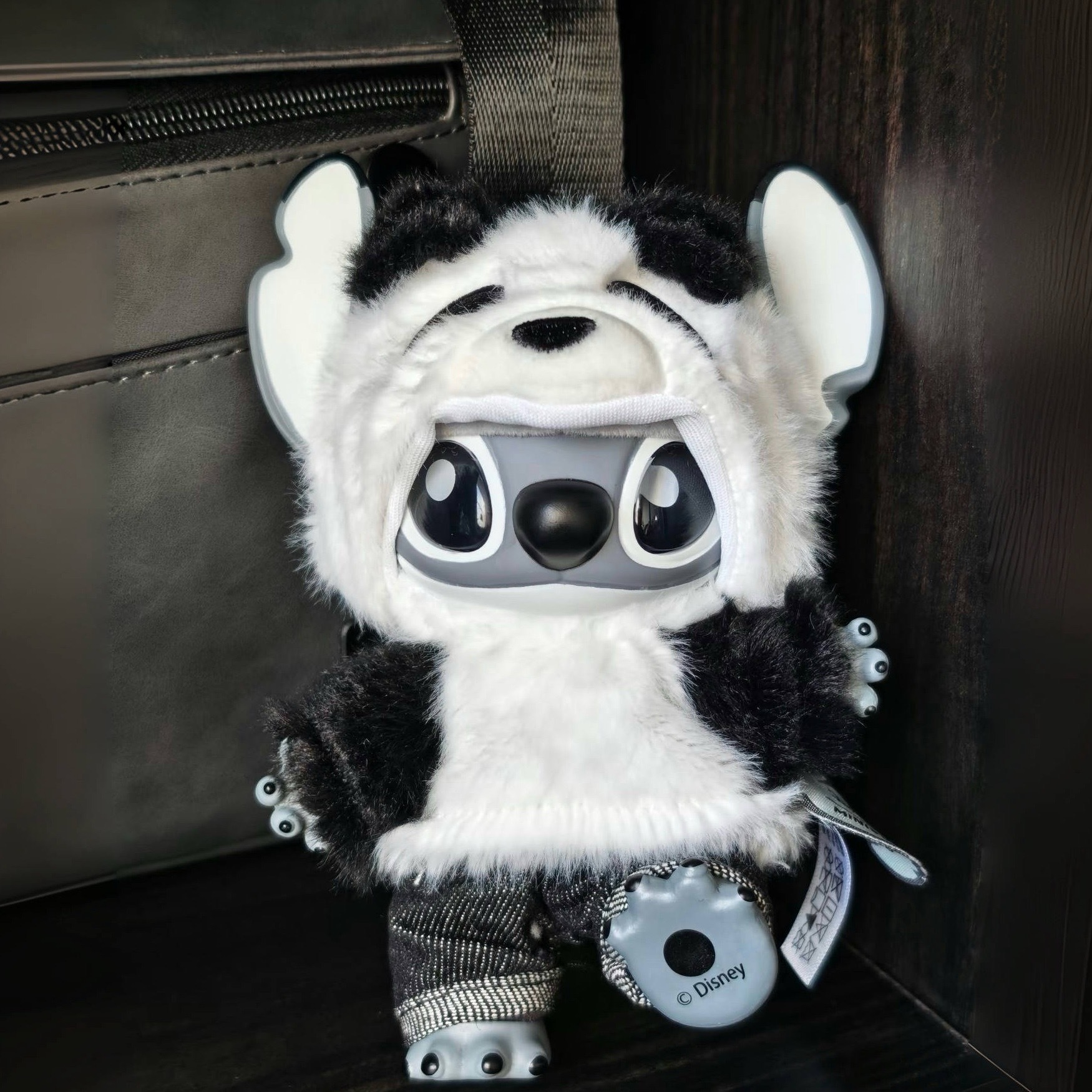 超可愛！史迪奇Genz 熊貓毛絨公仔