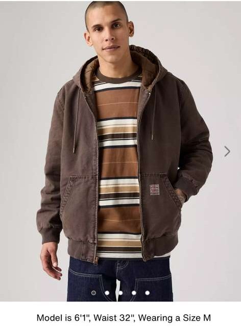 【直播】LEVIS LL112667 Potrero 男裝有帽外套(棕色)