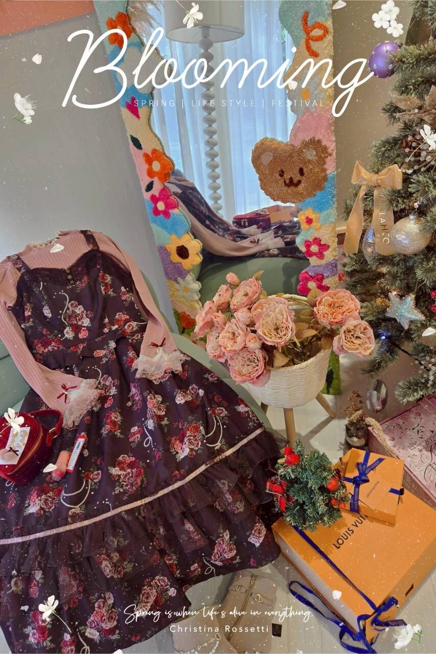 日貨✨️復古浪漫玫瑰洋⚘️